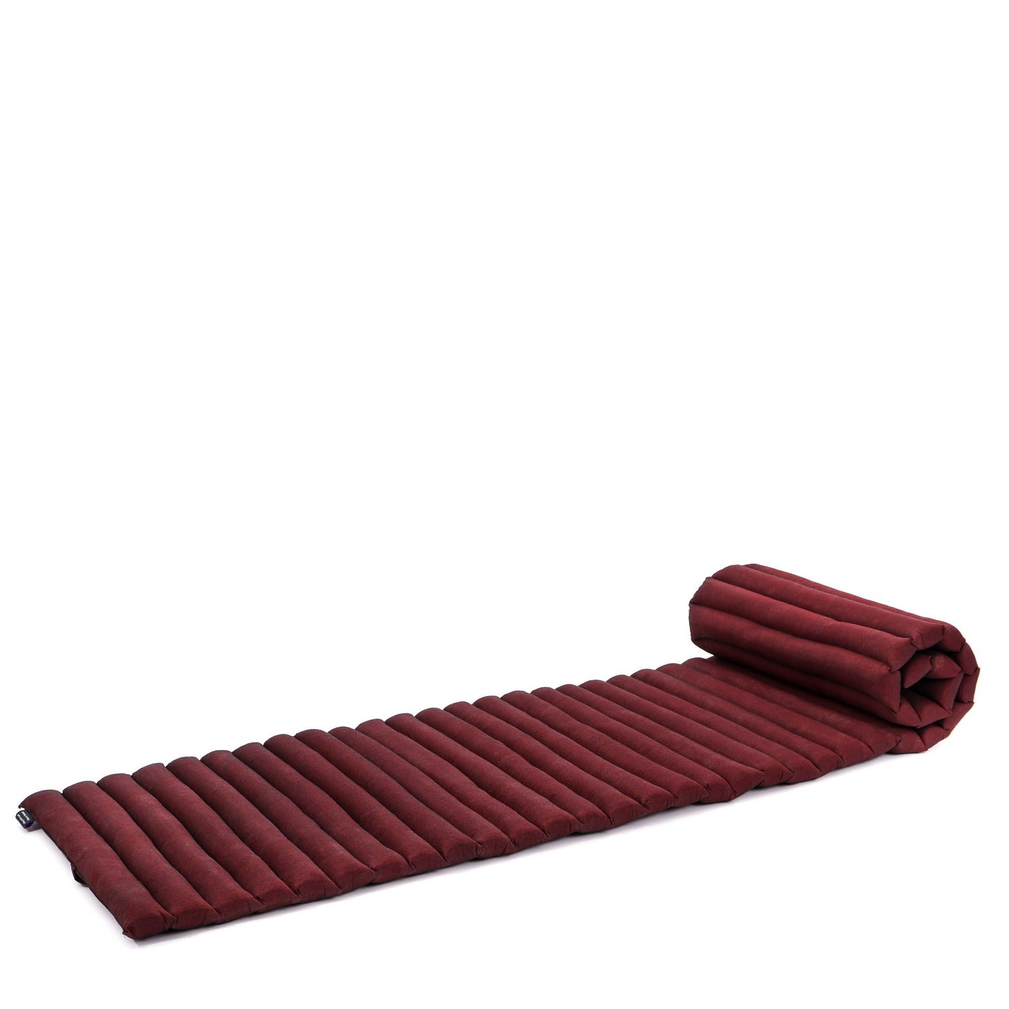 Kapok Roll-Up Mattress – Foldable Sleeping & Relax Mat with Cotton Cover for Home & Outdoor Use, Cl24 - Red
