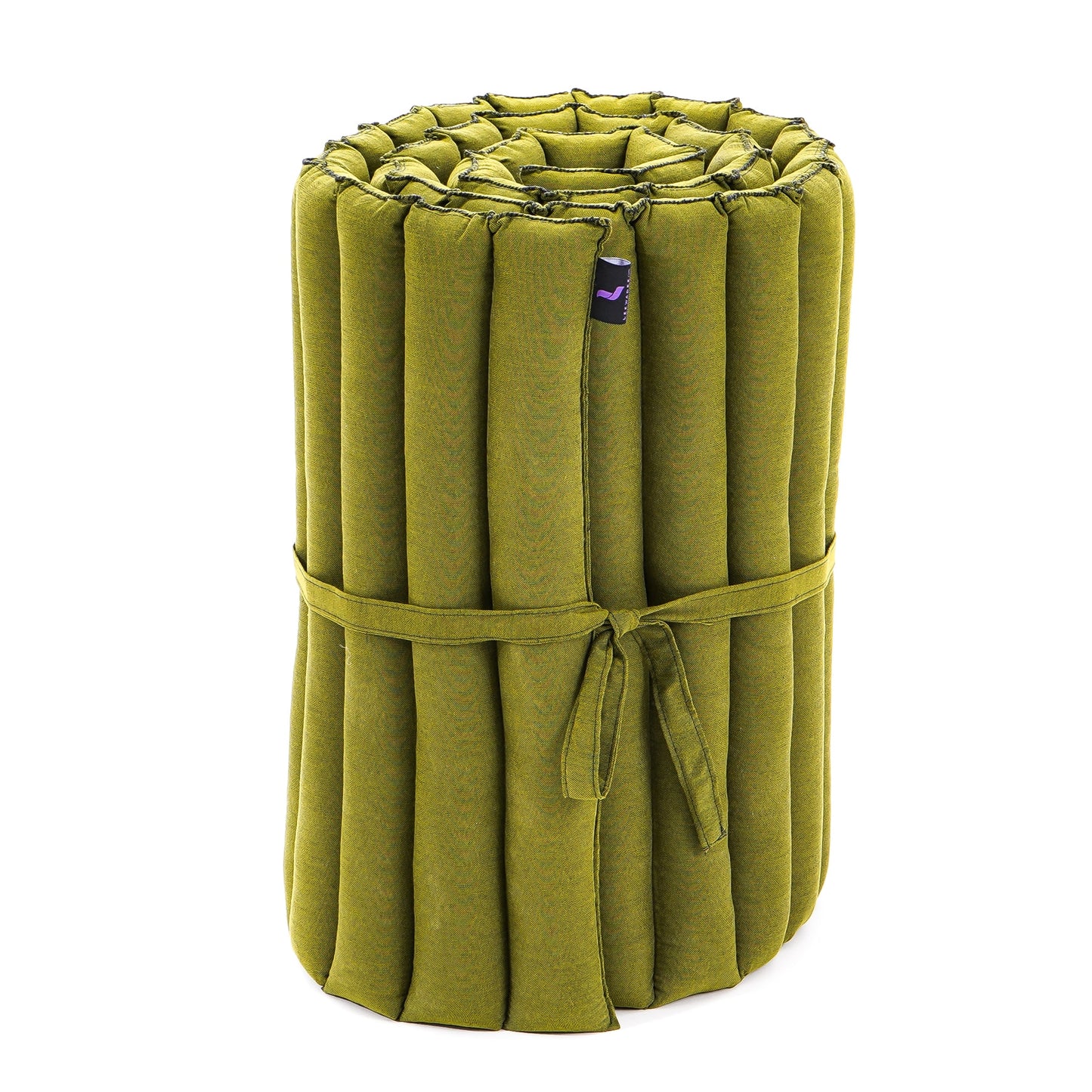 Kapok Roll-Up Mattress – Foldable Sleeping & Relax Mat with Cotton Cover for Home & Outdoor Use, Cl23 - Green