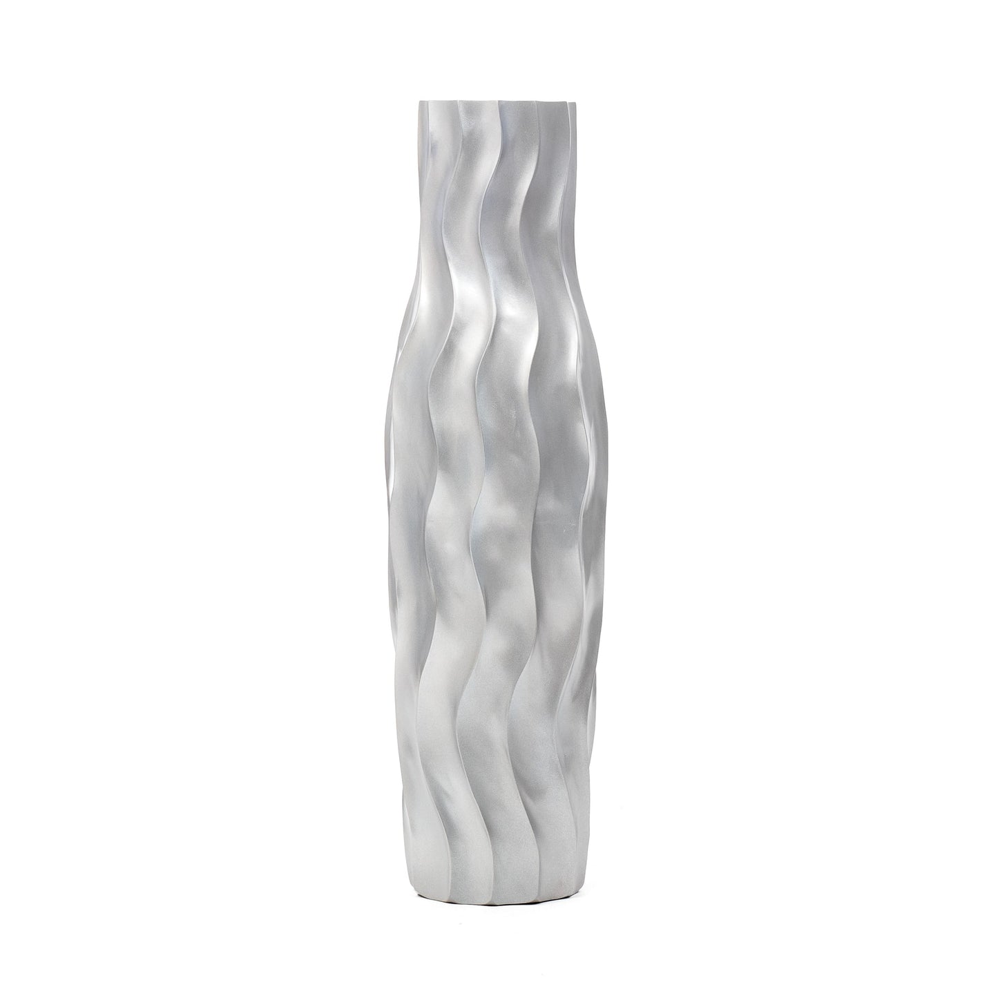 Large Mango Wood Floor Vase – Handcrafted Decorative Highlight from Thailand, 85 cm