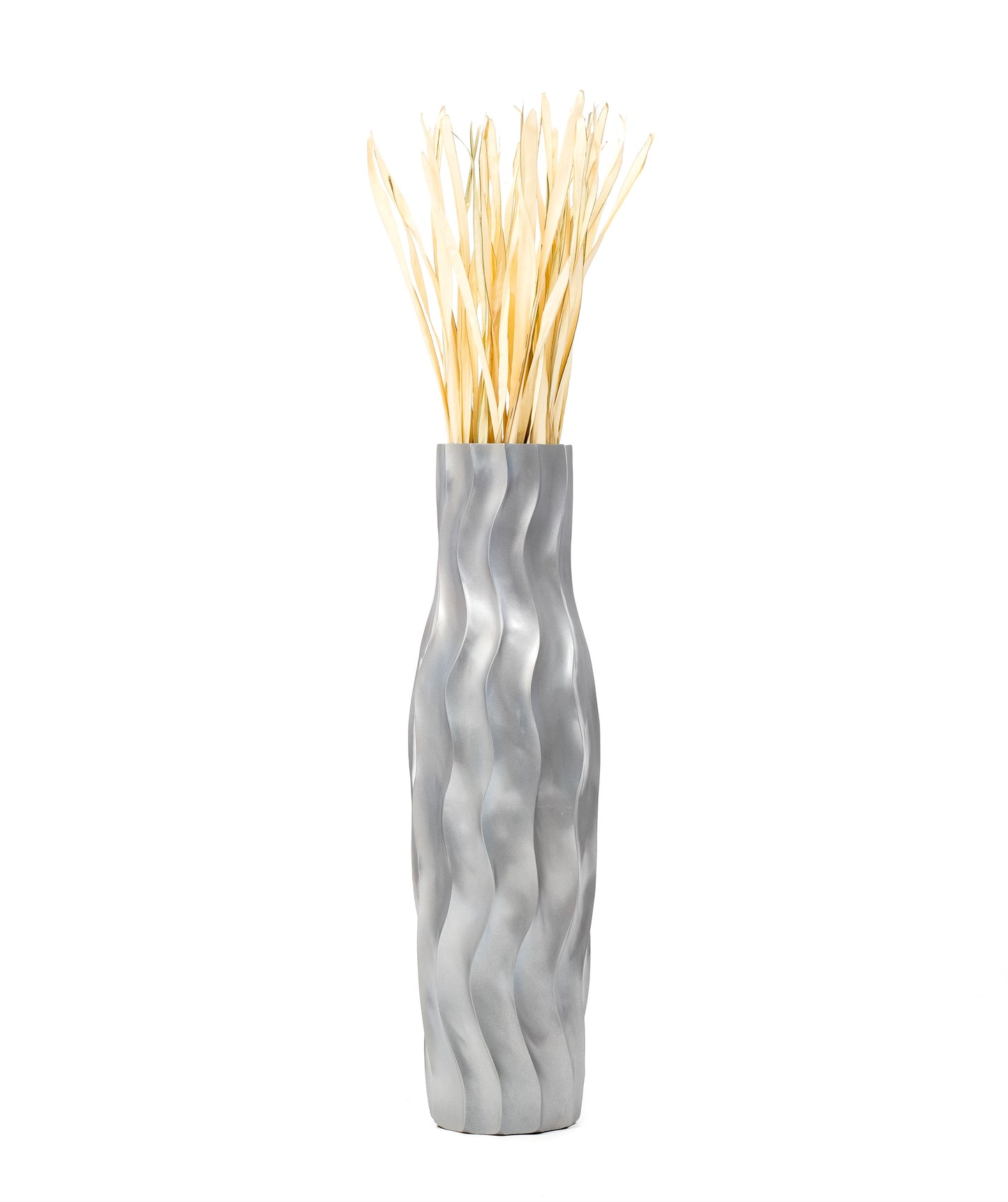Large Mango Wood Floor Vase – Handcrafted Decorative Highlight from Thailand, 85 cm