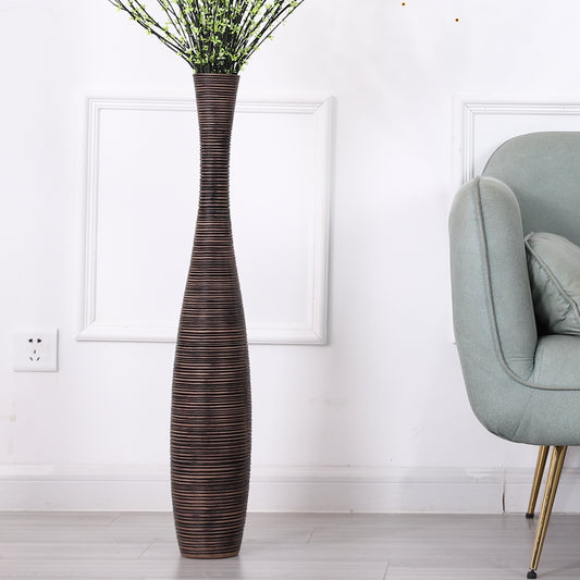 Large Resin Floor Vase – Stylish Waterproof Vase for Fresh & Dried Flowers, 85 cm