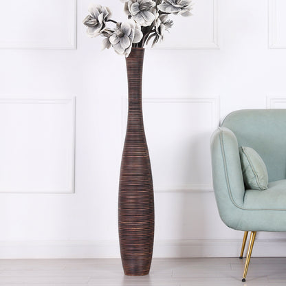 Large Resin Floor Vase – Stylish Waterproof Vase for Fresh & Dried Flowers, 105 cm