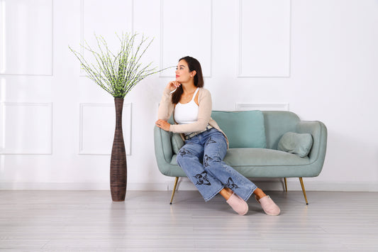 Large Resin Floor Vase – Stylish Waterproof Vase for Fresh & Dried Flowers, 85 cm