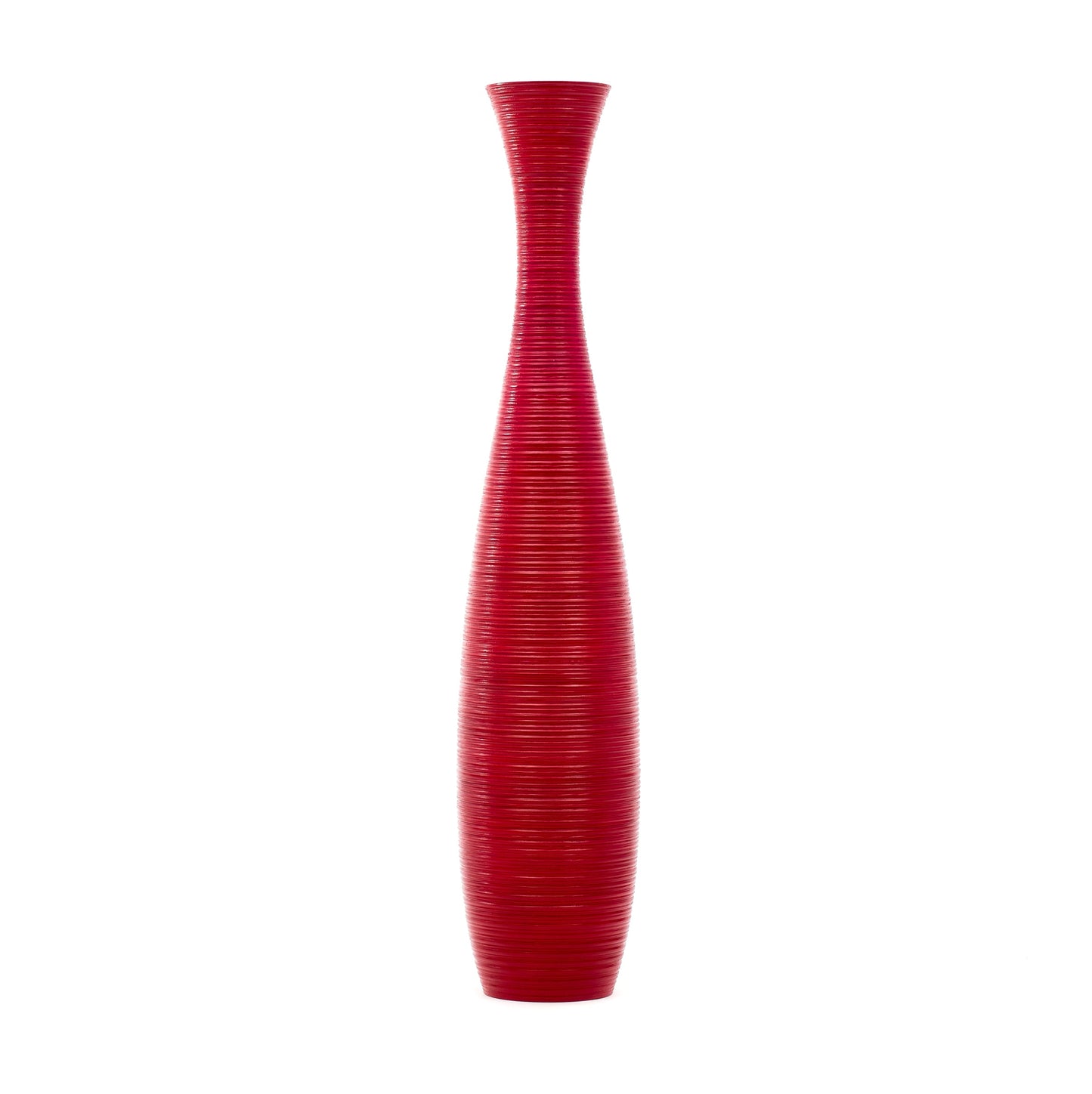 Large Mango Wood Floor Vase – Handcrafted Decorative Highlight from Thailand, 105 cm
