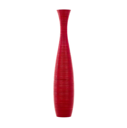 Large Mango Wood Floor Vase – Handcrafted Decorative Highlight from Thailand, 105 cm