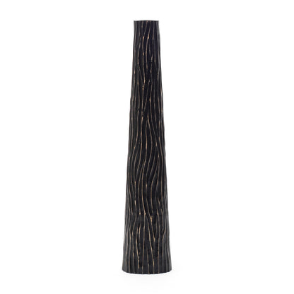 Large Mango Wood Floor Vase – Handcrafted Decorative Highlight from Thailand