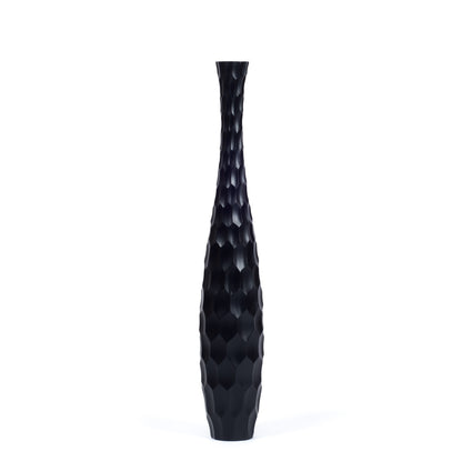 Large Mango Wood Floor Vase – Handcrafted Decorative Highlight from Thailand