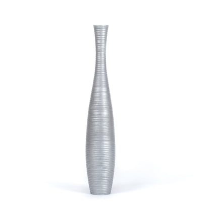 Large Mango Wood Floor Vase – Handcrafted Decorative Highlight from Thailand