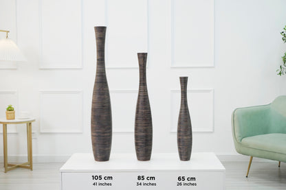 Large Resin Floor Vase – Stylish Waterproof Vase for Fresh & Dried Flowers, 85 cm